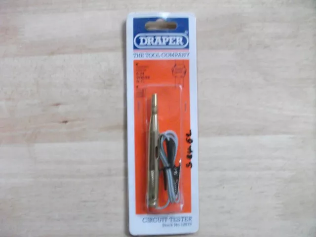 Draper Automotive Circuit Tester 6-24V Dc With Solid Brass Body