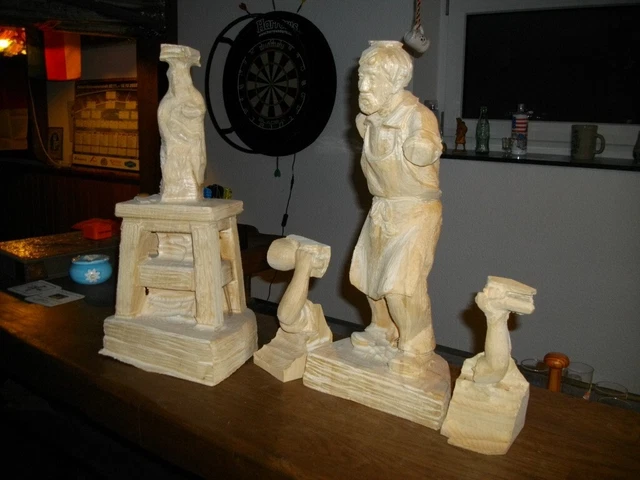 Talla en blanco, sin trabajar - escultor, tallador, aprox. 46 cm