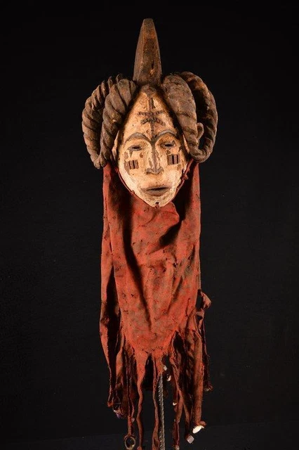 22124 A Primitive African Igbo Helm Mask Nigeria