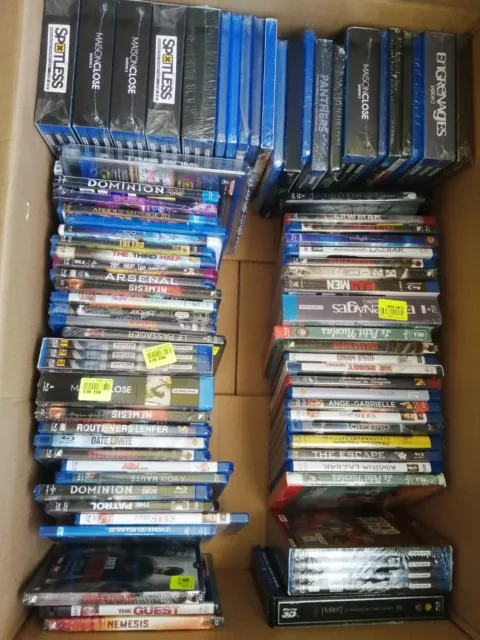 Lot de 76 DVD blue ray