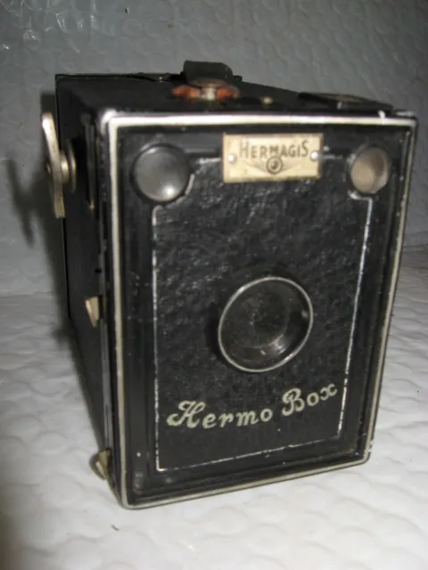 HERMAGIS Hermo Box : appareil photo argentique français, de collection, 6x9.