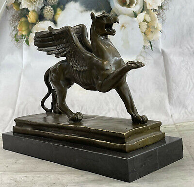 Stunning Welsh Dragon Griffin 100% Pure Hotcast Bronze Statue