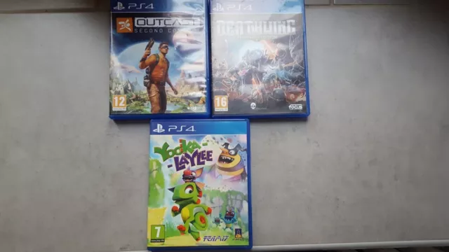 Lot 3 Jeux PS4: Outcast, Space hulk, Yooka Laylee