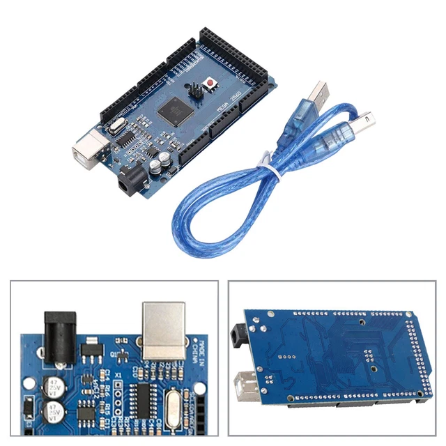 ARDUINO MEGA 2560 R3 ATMega2560-16AU CH340G Compatible Board with USB ...