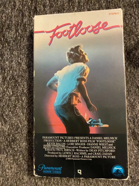 &Footloose& Vhs Tape 1984 - Kevin Bacon Classic! John Lithgow 80S ...