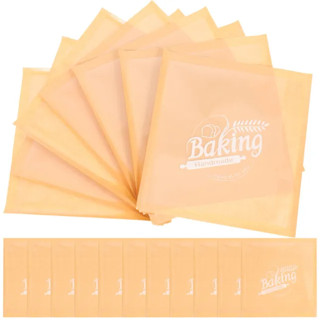 100 pz sacchetti multifunzione ciambella panino carta gialla Kraft