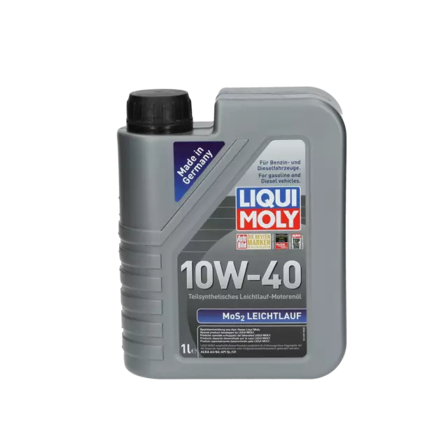 LIQUI MOLY Motoröl MoS2 Antifriction Motoroil 10W-40 1 L (1091) für Corsa A