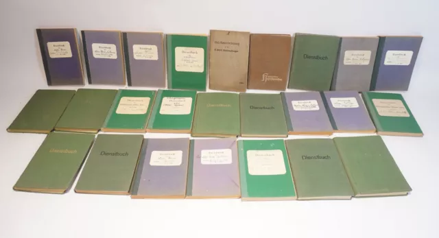 Sammlung Förster Dienstbücher Bopfingen 1933-1960 + Holzhauerordnung 1908 usw.