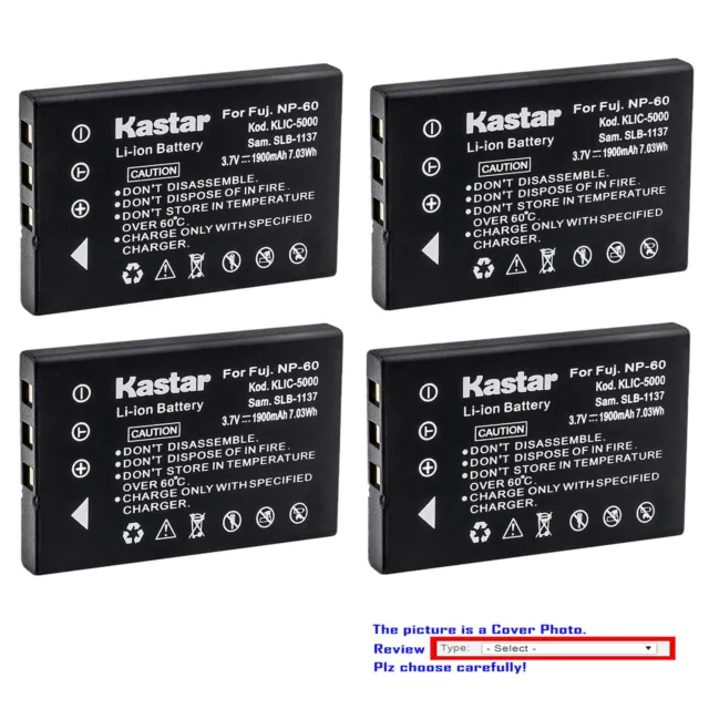Kastar Replacement Battery for YAESU FNB-82LI & YAESU VX-2 VX-2E VX-2R Camera