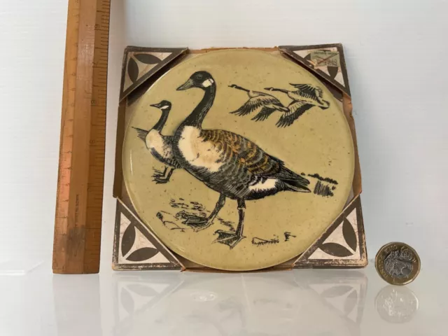Rare Vintagecanadian Geese  Tile Withersdale Ceramics John Fiona Cutting