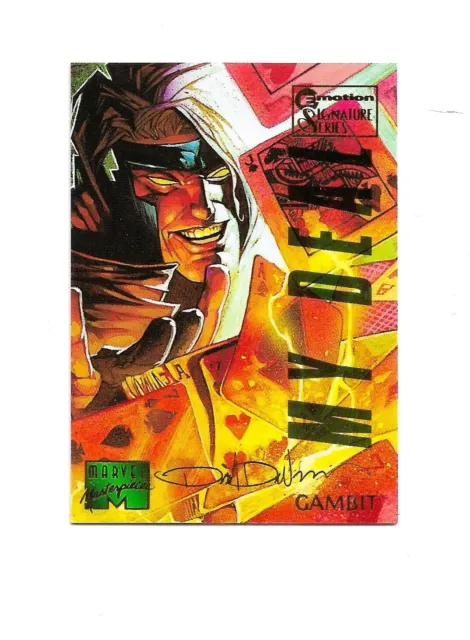 1995 Marvel Masterpieces Emotion Signature # 34 GAMBIT card