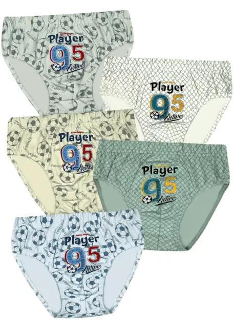 5 Jungen Slips Unterhosen Baumwolle Unterwäsche Unterhosen Boys Kinder Player