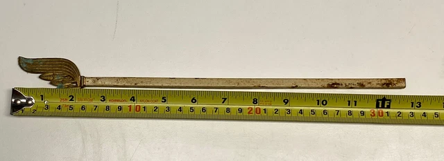 Antique Gold Ornate Victorian Swing Arm Metal Curtain Rod Part Primitive Decor 3