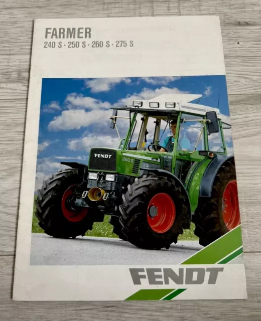 brochure catalogue prospectus tracteur Fendt (Fiat IH Massey Deutz Deere Ford)