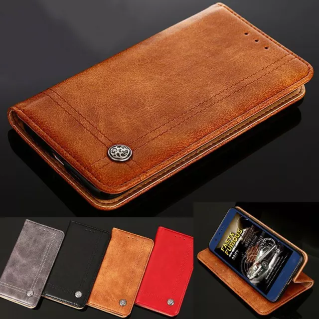 Genuine Luxury Leather Flip Wallet case cover for Nokia 9 8 7 Plus 5 3 2 6 2018