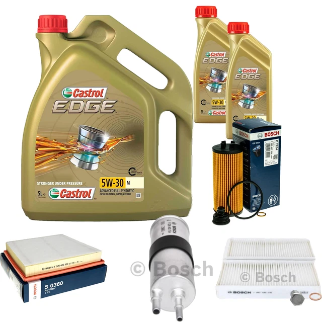 KIT TAGLIANDO 4 FILTRI BOSCH 5 LITRI LT CASTROL 5W30 MINI COOPER D 1.6 D 82KW - Foto 7