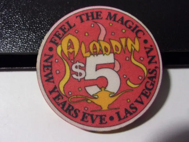 ALADDIN HOTEL CASINO $5 hotel casino gaming poker chip - Las Vegas, NV