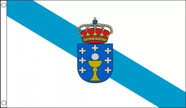 5' x 3' Galicia Flag Galician Galizia Spain Spanish Regional Region Flags Banner