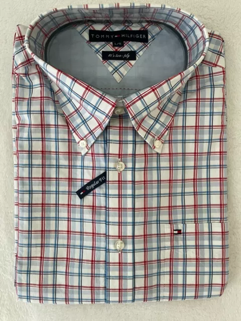 New Tommy Hilfilger Shirt Long Sleeves button down L/G (Large) - Regular Fit