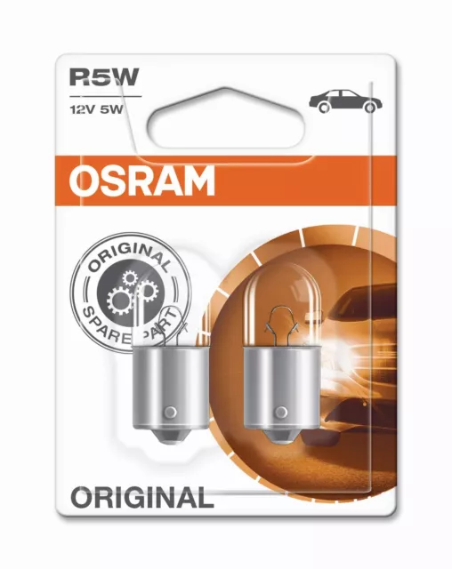 Osram Glühbirne 12V 5W BA15s Metallsockel 2Stk.