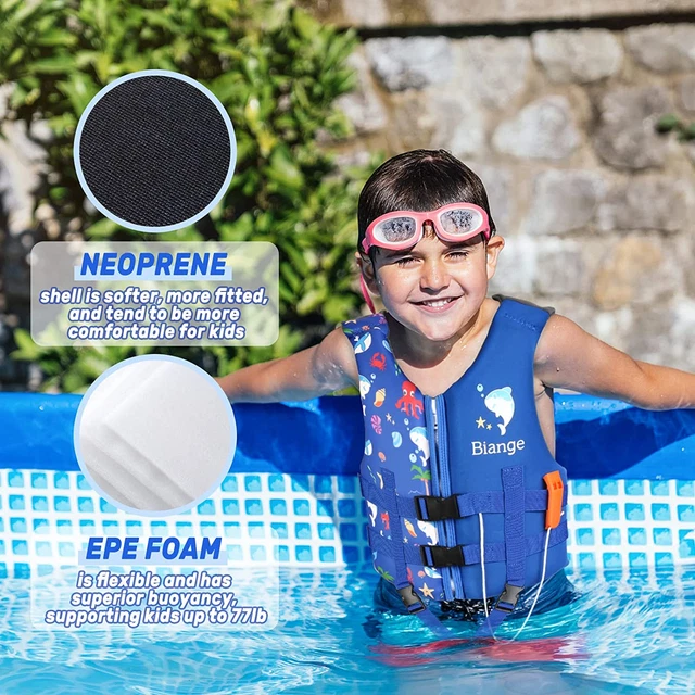 KIDS TODDLER LIFE Jacket Inflatable Swim Boat Float Aid Vest Pool Beach