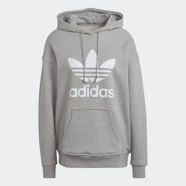 ADIDAS ORIGINALS WOMENS Hoodie Adicolor Trefoil Running Training Hoodie Grey 22.50 PicClick UK