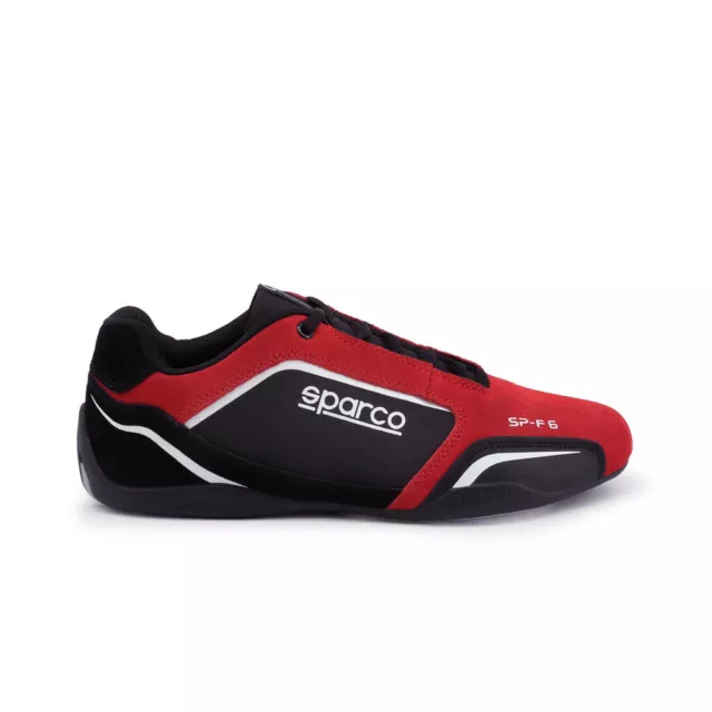 SPARCO SP-F6 Red Black Motor Sports Racing Driving Trainers Sneakers Shoes