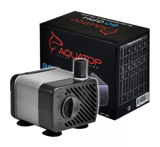 Aquatop Aquarium Submersible Water NP Pumps NP-80, NP-302, NP-305 Free Shipping