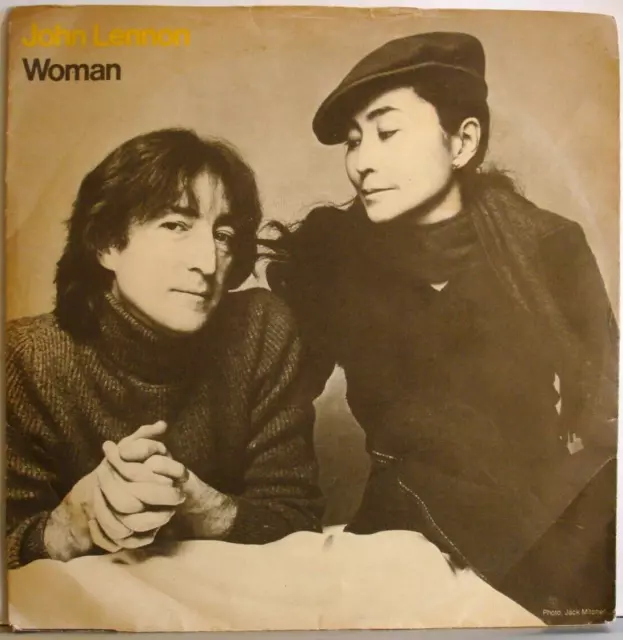 John Lennon Woman / Yoko Ono Beautiful Boys 7" Vinyl 1980 EX+