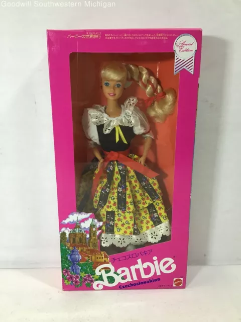 Mattel 1990 Special Edition Czechoslovakian Barbie *JAPANESE BOX* NEW, Sealed