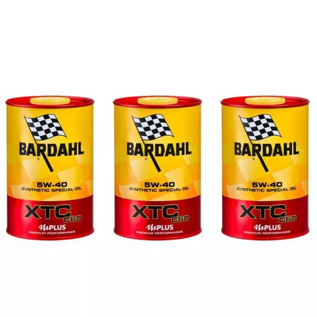 3 Litri Bardhal XTC C60 5W40 Acea A3B4 Polar Plus Fullerene Olio Motore Auto