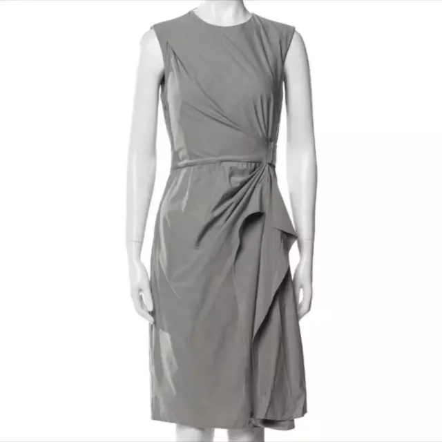 Diane Von Furstenberg Grey Dress Knee Length Size 4