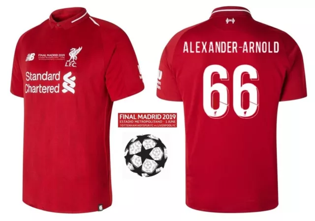 Trikot NB FC Liverpool Champions League Final Madrid 2019 - Alexander-Arnold 66