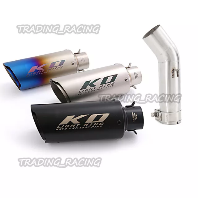 For Suzuki GSXR750 GSXR600 2011-2023 51mm Exhaust Pipe Silencer Connecting Tube