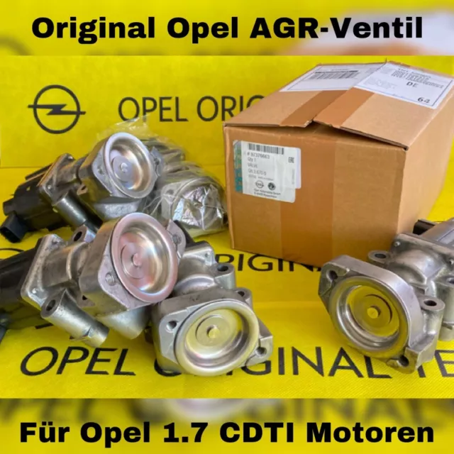 ORIGINAL Opel 1.7 CDTI AGR Ventil ASTRA H J CORSA D MERIVA A B ZAFIRA B 97376663