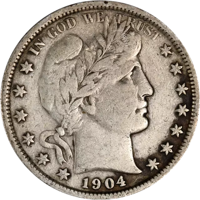 1904-P Barber Half Dollar Great Deals From The Executive Coin Company