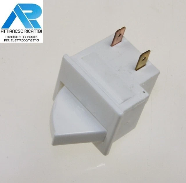 PULSANTE LUCE FRIGORIFERO ARISTON INDESIT FRIGO 250 V - 2 CONTATTI Nc C00269274 C00075585 - Foto 2