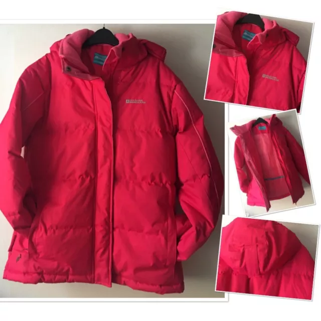 Mountain Warehouse Girls Warm Hor Pink Padded Ski Snow Coat Waterproofs 13 Years