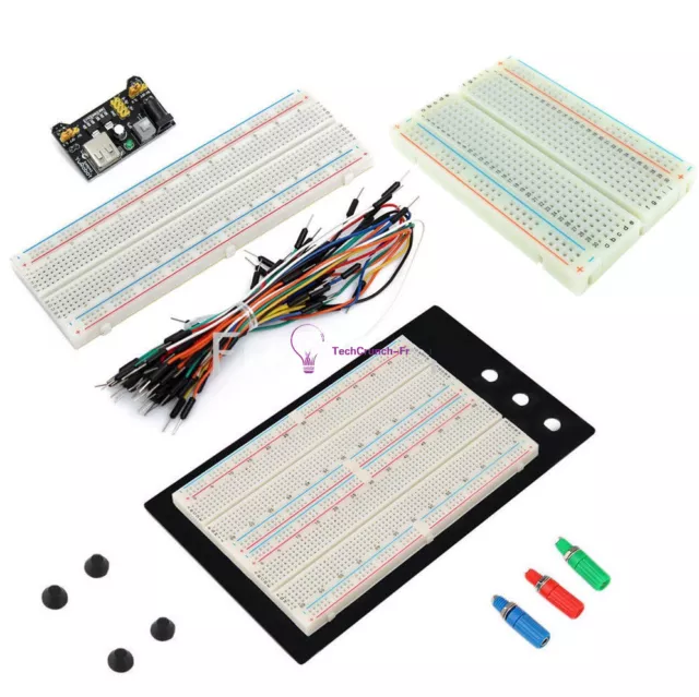 400 830 MB102 Point Breadboard 1660 Power Supply Module Jump Wire For Arduino