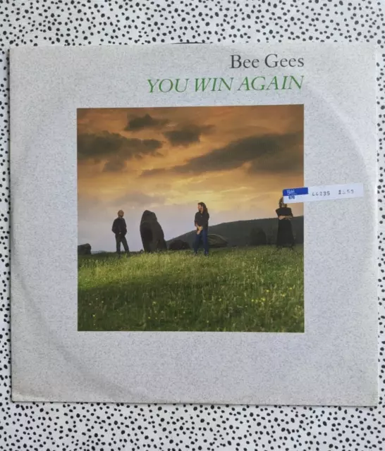 Bee Gees You Win Again 12'' Vinyl Single 1987 Warner Bros. Records W8351(T) 1st