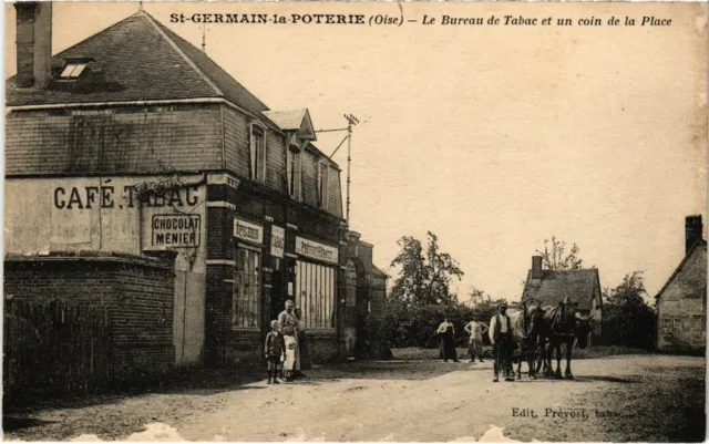 CPA St Germain la Poterie- Le Bureau de Tabac FRANCE (1020900)