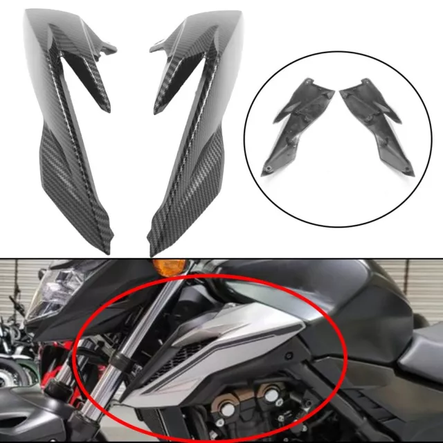 New For HONDA CB500F 2016-2018 Tank Air Vent Upper Fairing ABS Carbon Fiber SALE 3