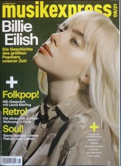 Musikexpress, 08/21, August 2021. Billie Eilish