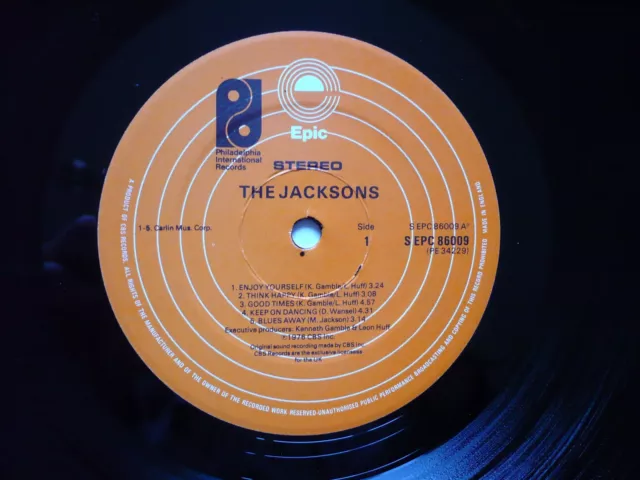 Michael Jackson / The Jacksons Self Titled Vinyl UK 1976 Epic 1st Press LP EXC 2