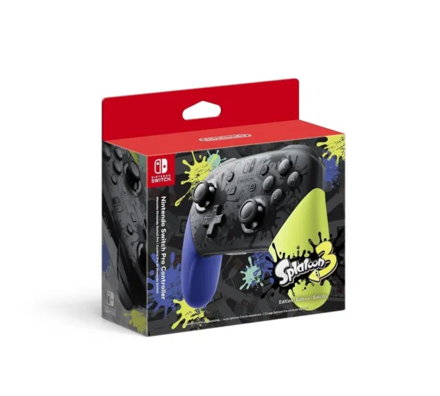 Official Nintendo Switch Pro Controller Splatoon 3 Limited Edition - Brand New