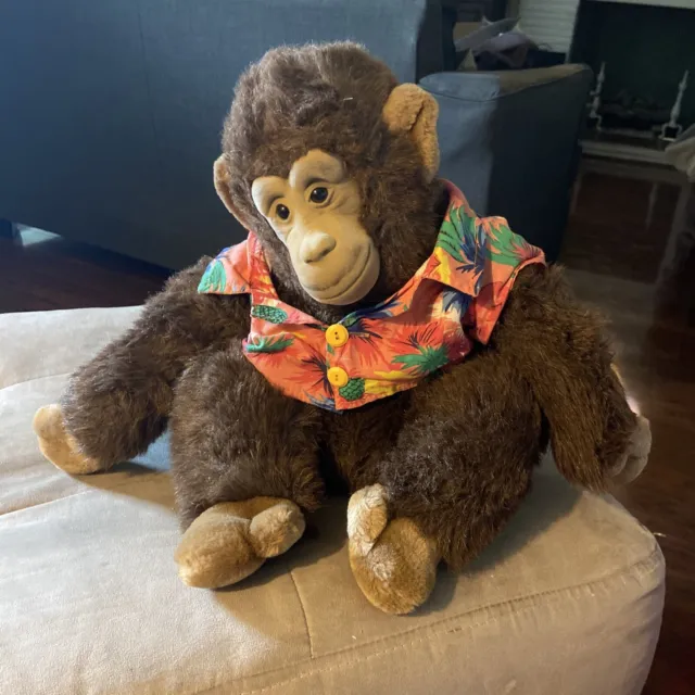 Plush Monkey with Hawaiian Shirt