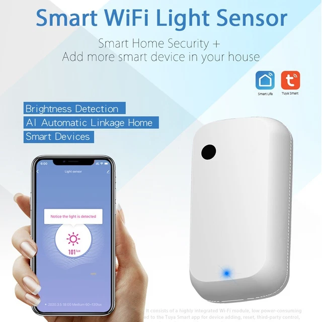 Capteur d'éclairage intelligent avec technologie Tuya ZBWiFi économie d'énerg