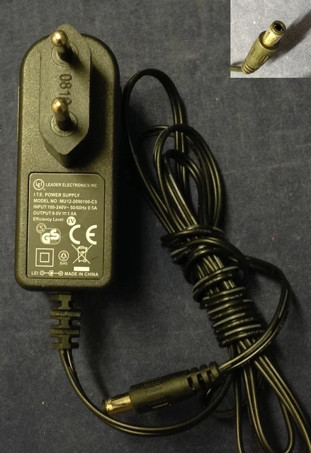 Chargeur DVE DV-91AUP 9V 1A - 5.5mm/2.5mm, Occasion Excellent état