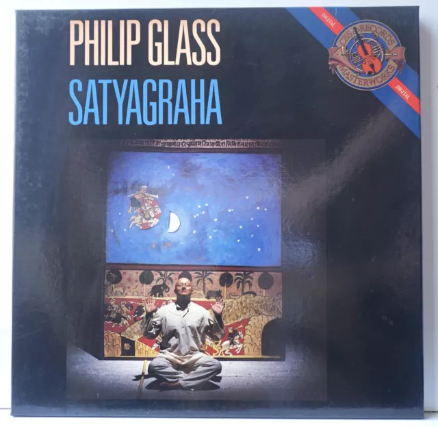 Philip Glass Satyagraha French Box 3 LPs CBS I3M 39672