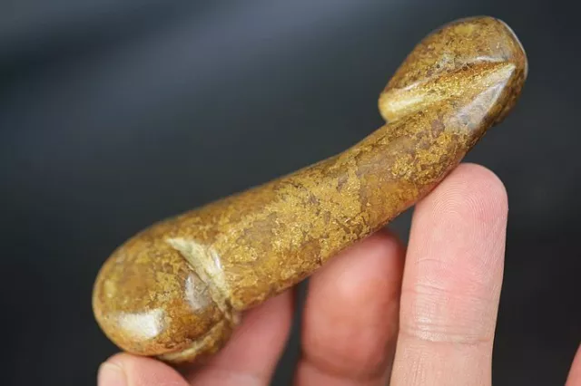 Amazing Chinese Natural Old Jade Carved * Male Penis * Statue / Pendant A3